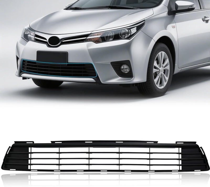 YUWUTF Front Bumper Grille Compatible with 2011-2013 Toyota Corolla Direct Replacement for 5311202280 TO1036125 - Image 1